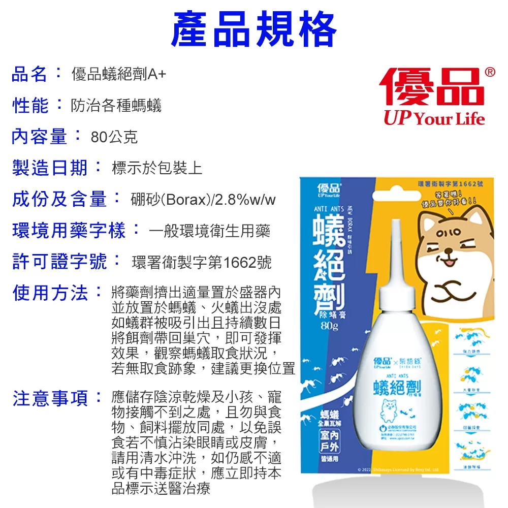 【優品X柴語錄】蟻絕劑除蟻膏80g商品介紹-1-6
