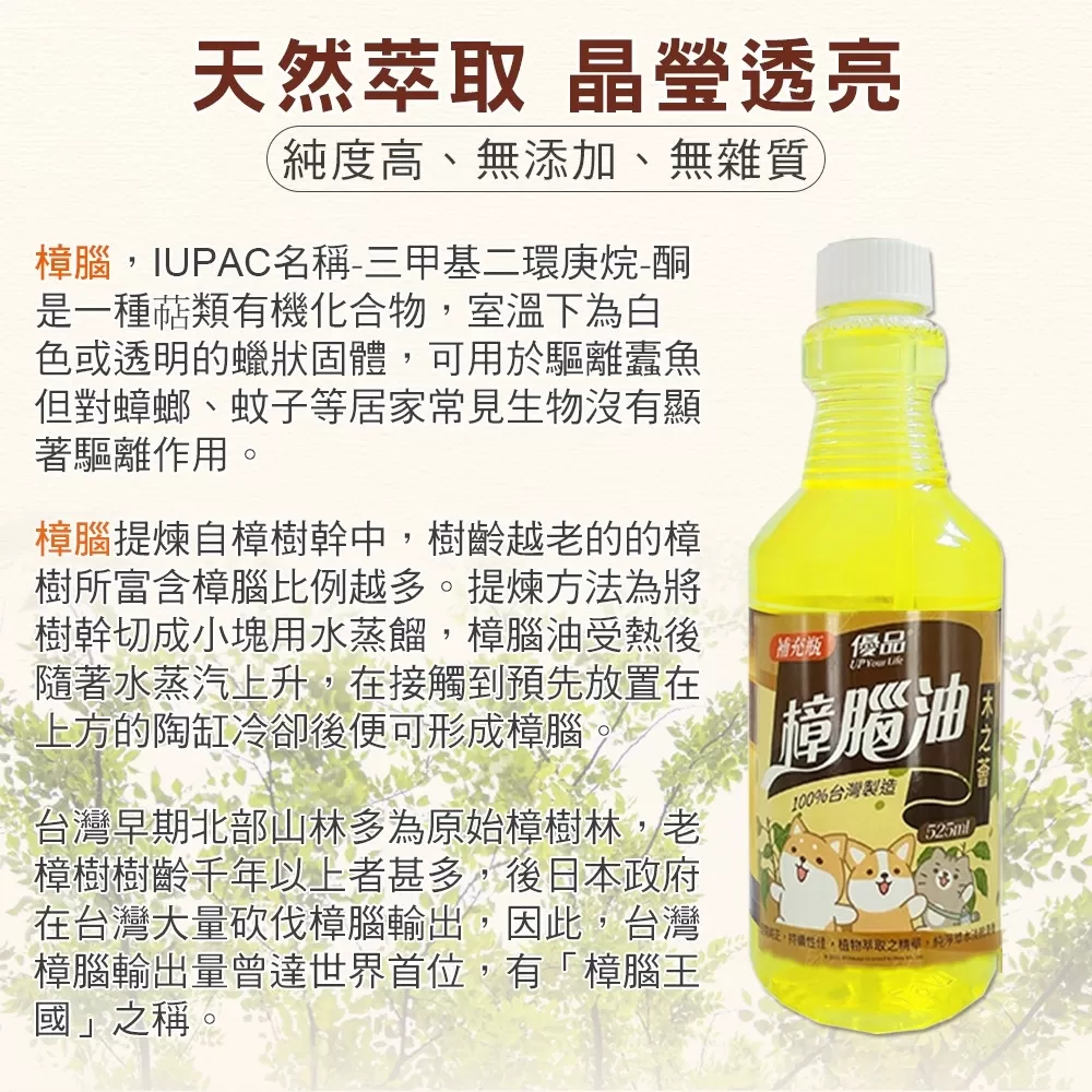 【優品X柴語錄】樟腦油-噴槍525ml商品介紹-1-4