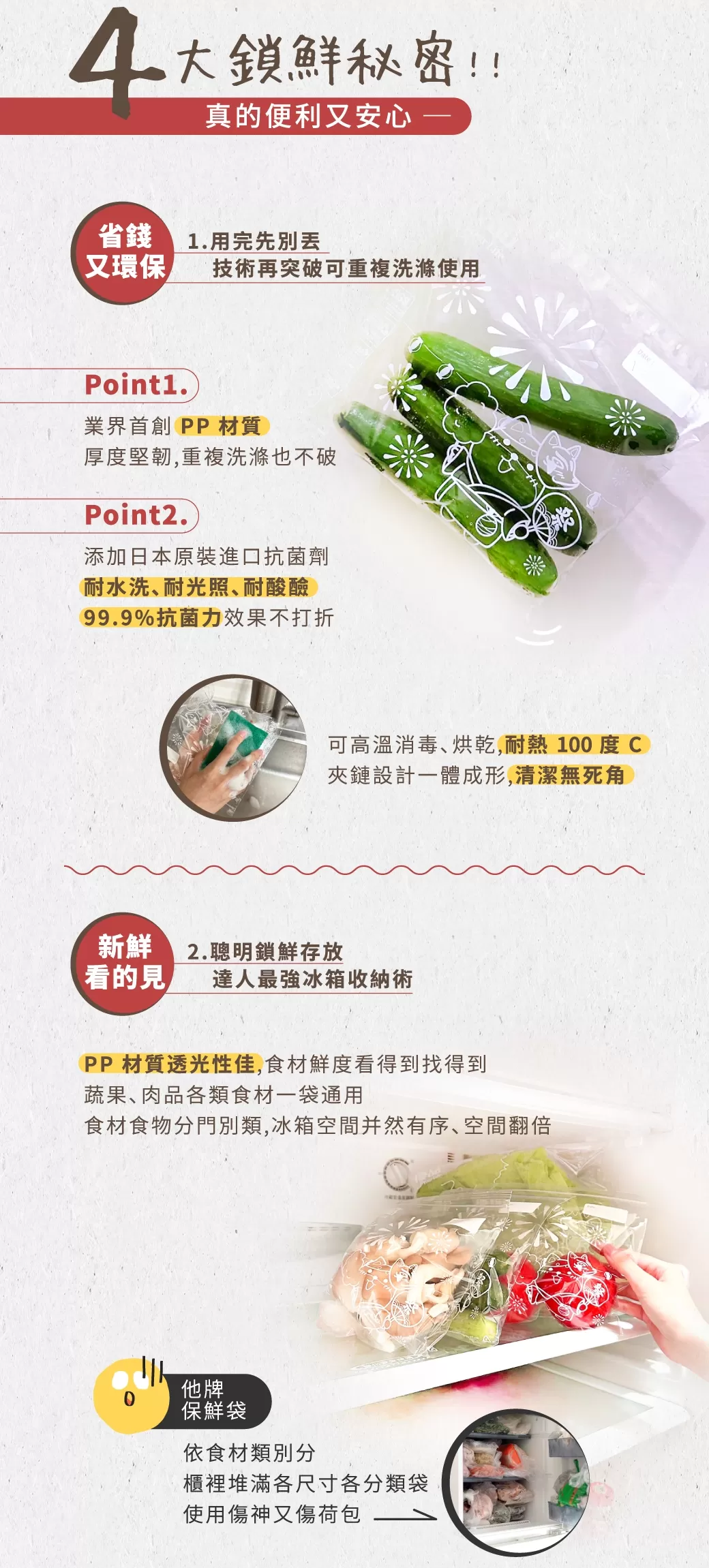 【優品X柴語錄】鑽石級抗菌鎖鮮袋(S)-20入裝商品介紹-2-5