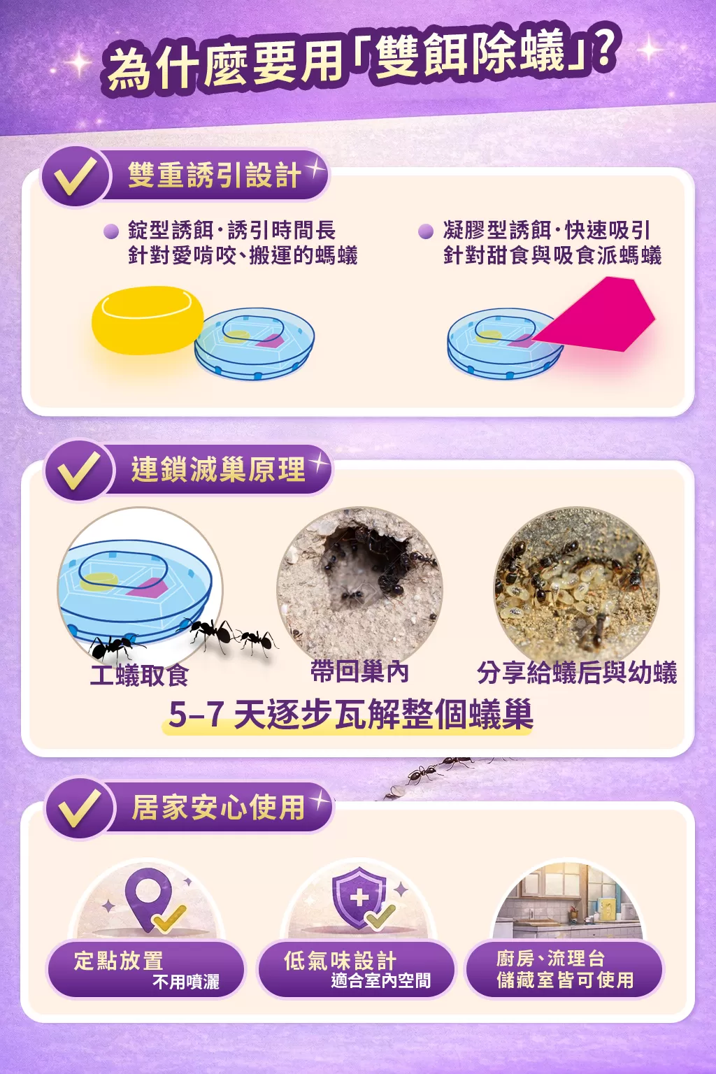 【新品上市】優品雙餌除蟻錠(2入裝)- 單入組商品介紹-1-3