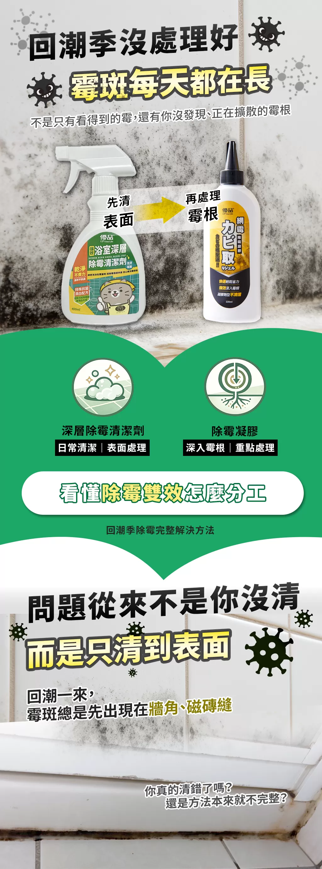 【限時特賣】優品-深層瓦解 除霉雙效組商品介紹-1-1